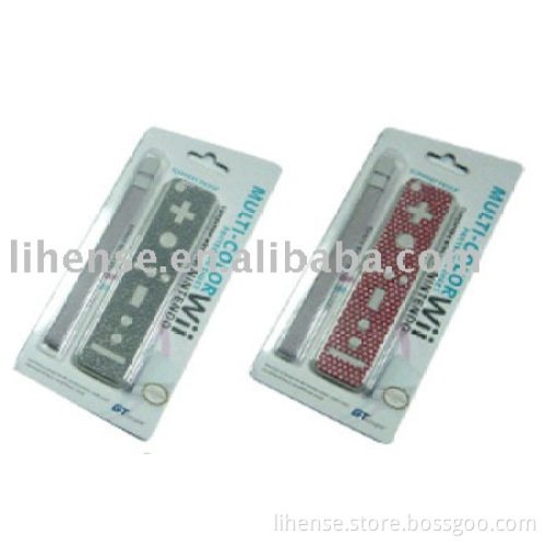Multi-Color Controller Sticker & Wrist Strap for Wii